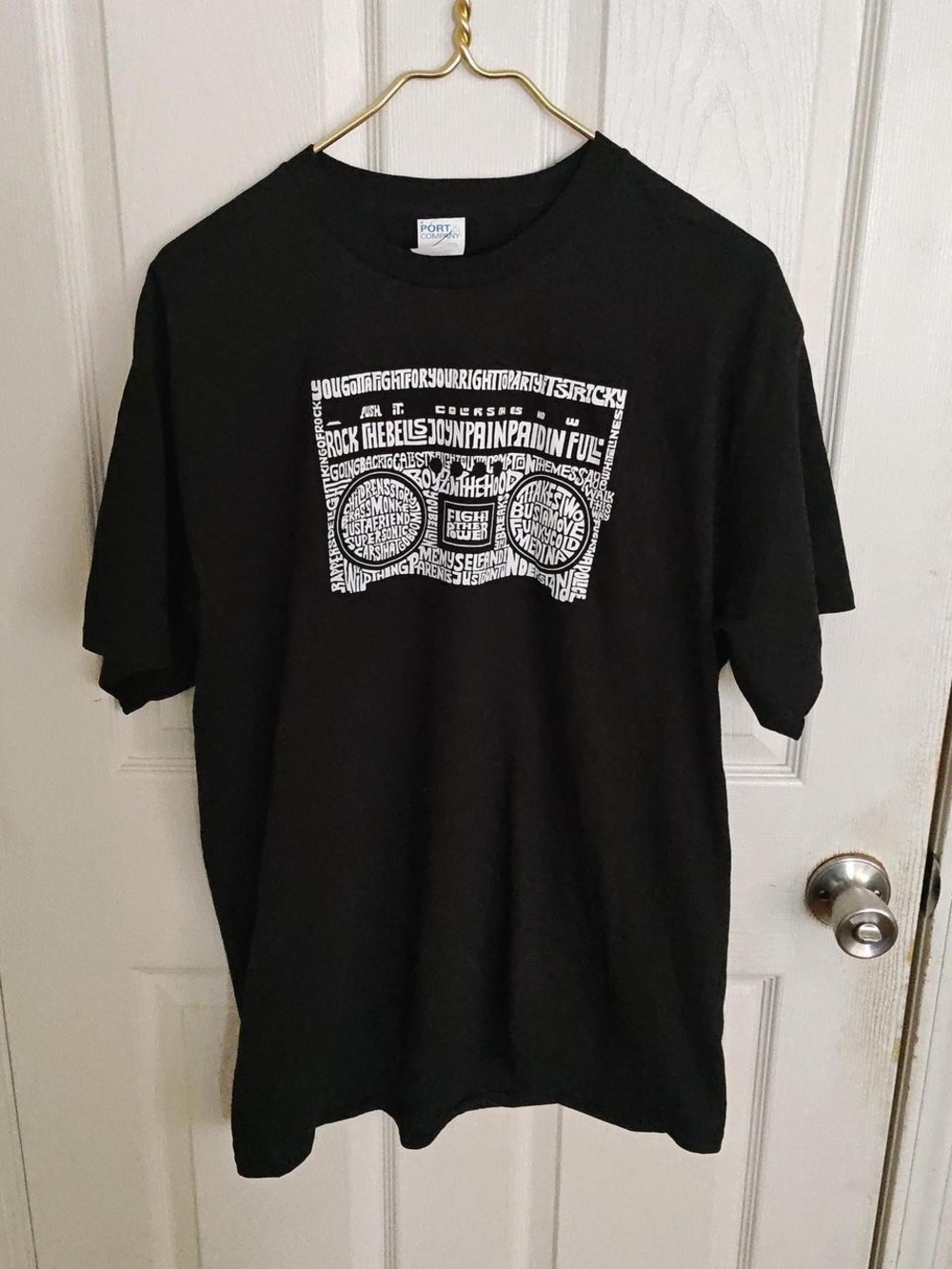 LA Pop Art Greatest Rap Hits of the 80s Graphic T-shirt